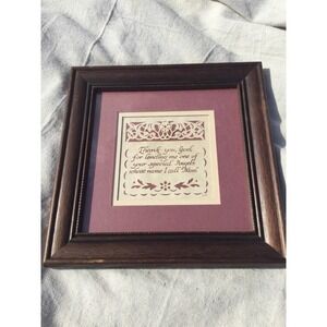 Vintage Mother’s Day art framed scissor art mom mother gift Scherenschnitt 90